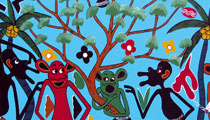 2004-Perché sali sull'albero quando non c'è nessun frutto-Olio su tela 80x105